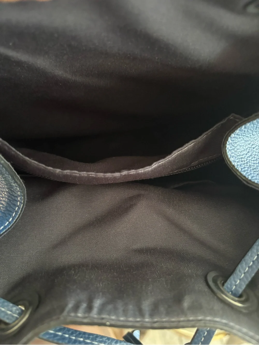 Coach Blue Pebbled Leather Men's Backpack
